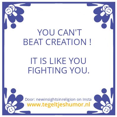 Tegeltje: I am a divine presence ..