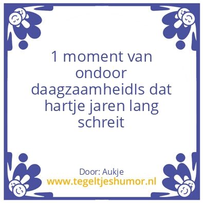 Tegeltje: Moment