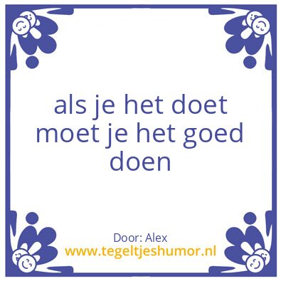 Tegeltje: alex