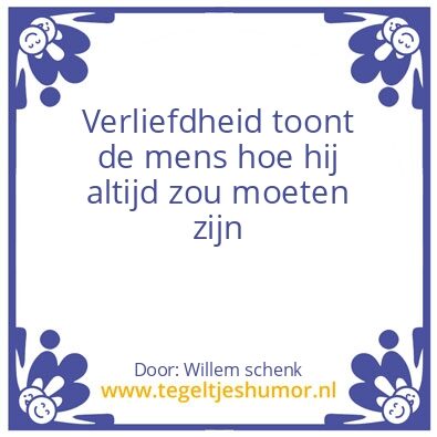 Tegeltje: verliefd