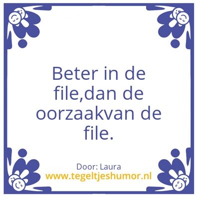 Tegeltje: File