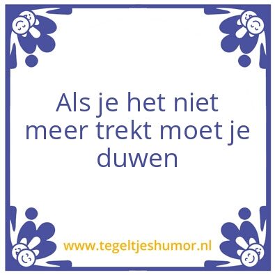 Tegeltje: Duwen