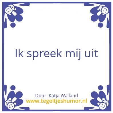 Tegeltje: katja zakelijk gevoel
