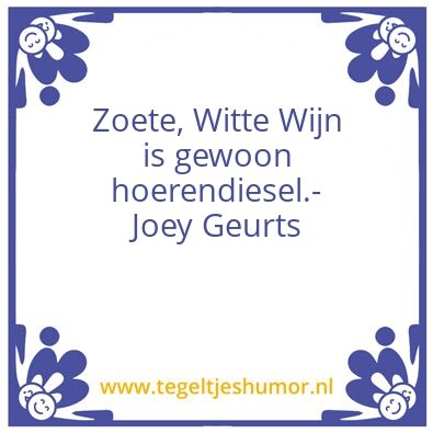 Tegeltje: Joey