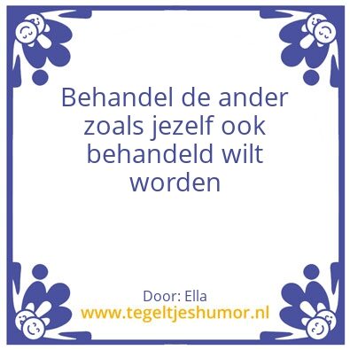 Tegeltje: Donderdag 17-11