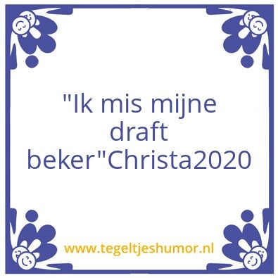 Tegeltje: Christa