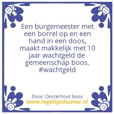 Tegeltje: gerechtigheid