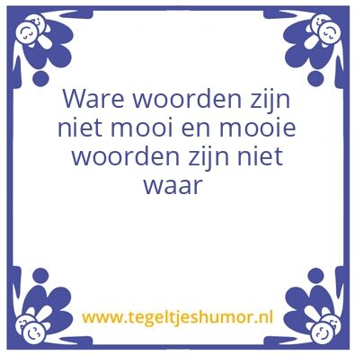 Tegeltje: Woorden