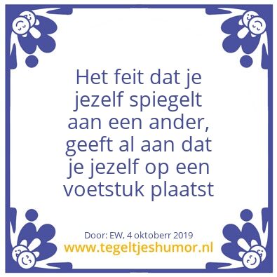 Tegeltje: Ego