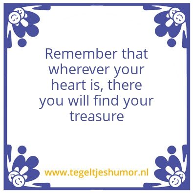 Tegeltje: Treasure