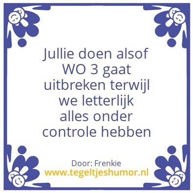 Tegeltje: Online challenge