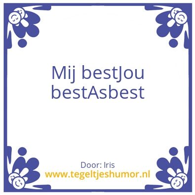 Tegeltje: Viersprong: