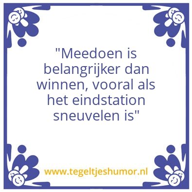 Tegeltje: Winnen