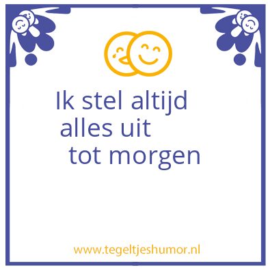 Tegeltje: PJ