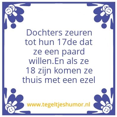 Tegeltje: Dochter