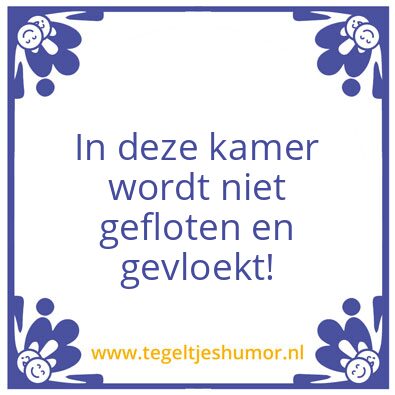 Tegeltje: Huisregels