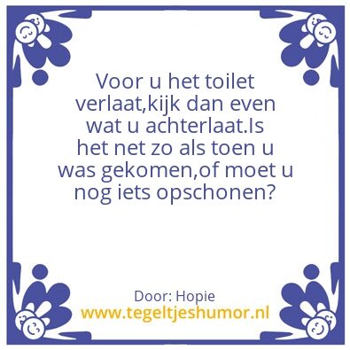 Tegeltje: Tegel
