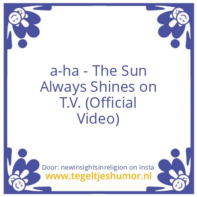 Tegeltje: a-ha