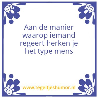 Tegeltje: Mensen