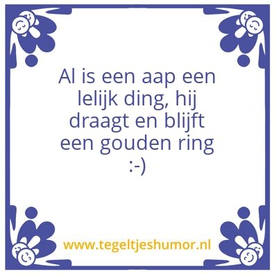 Tegeltje: Ja ja ja