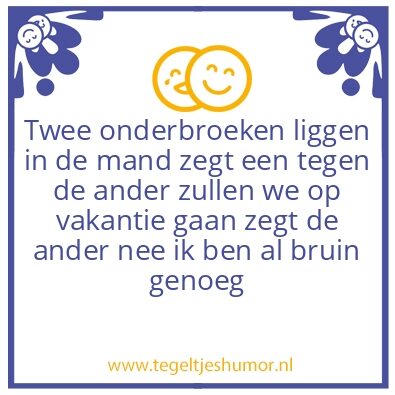 Tegeltje: De onderbroeken