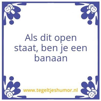 Tegeltje: Tegel