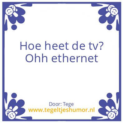 Tegeltje: Tegel