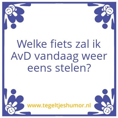 Tegeltje: A.v.D.