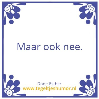 Tegeltje: Voor Joyce