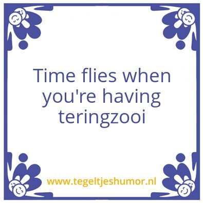 Tegeltje: Teringzooi