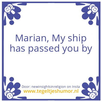 Tegeltje: Have you ever noticed ?