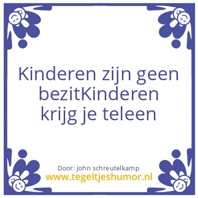 Tegeltje: kinderen