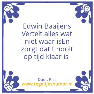 Tegeltje: A