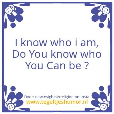 Tegeltje: I heard once a story..
