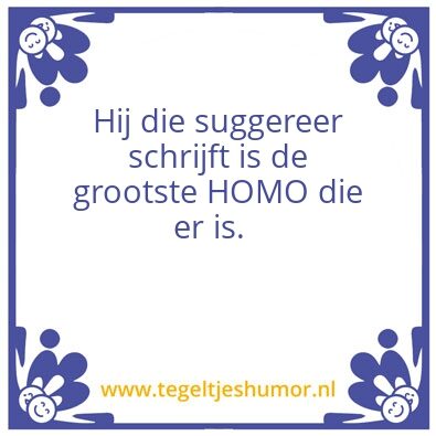 Tegeltje: .