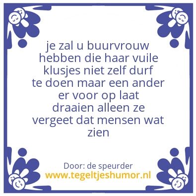 Tegeltje: wie zo doet wie zo ontmoet