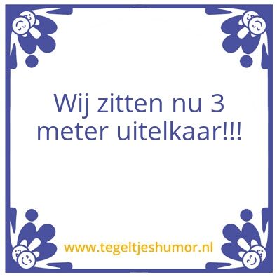 Tegeltje: Overtreffen