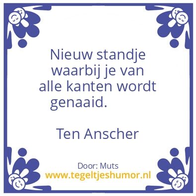 Tegeltje: Nieuw standje