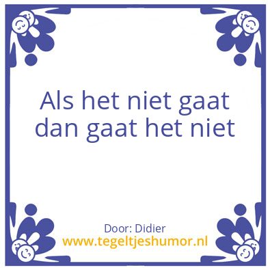 Tegeltje: .