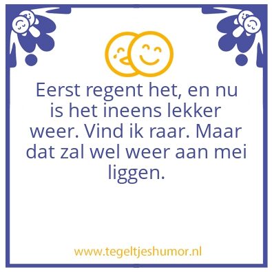 Tegeltje: Mei