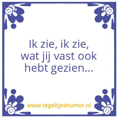 Tegeltje: Proef