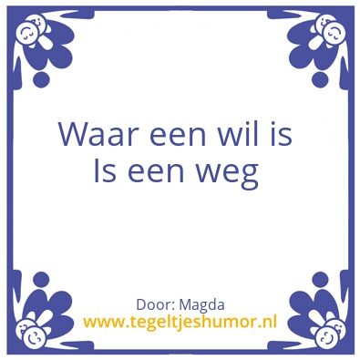 Tegeltje: .