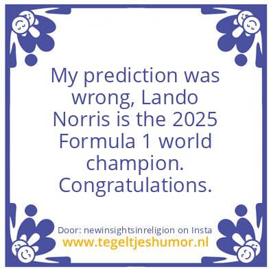 Tegeltje: I was Wrong.