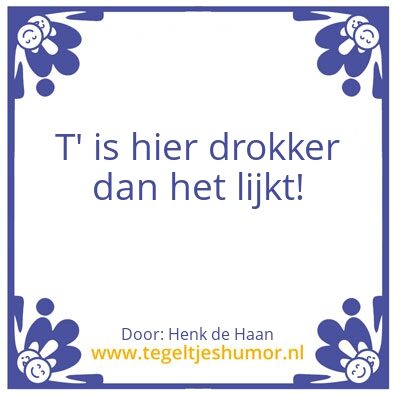 Tegeltje: Streektaal