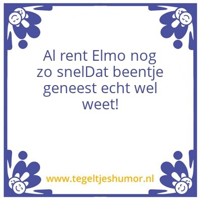 Tegeltje: Fre