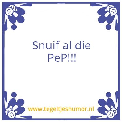 Tegeltje: speed