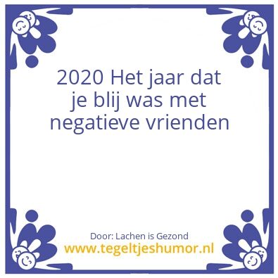 Tegeltje: 2020