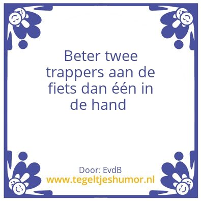 Tegeltje: Trappers