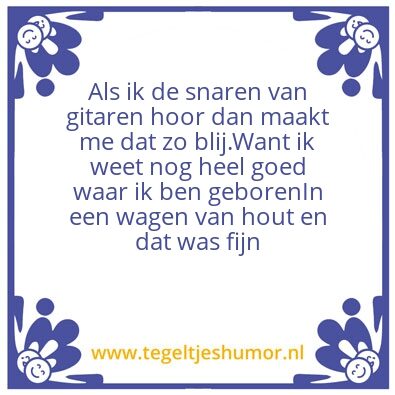 Tegeltje: Woonwagen