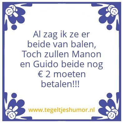 Tegeltje: Boetepot